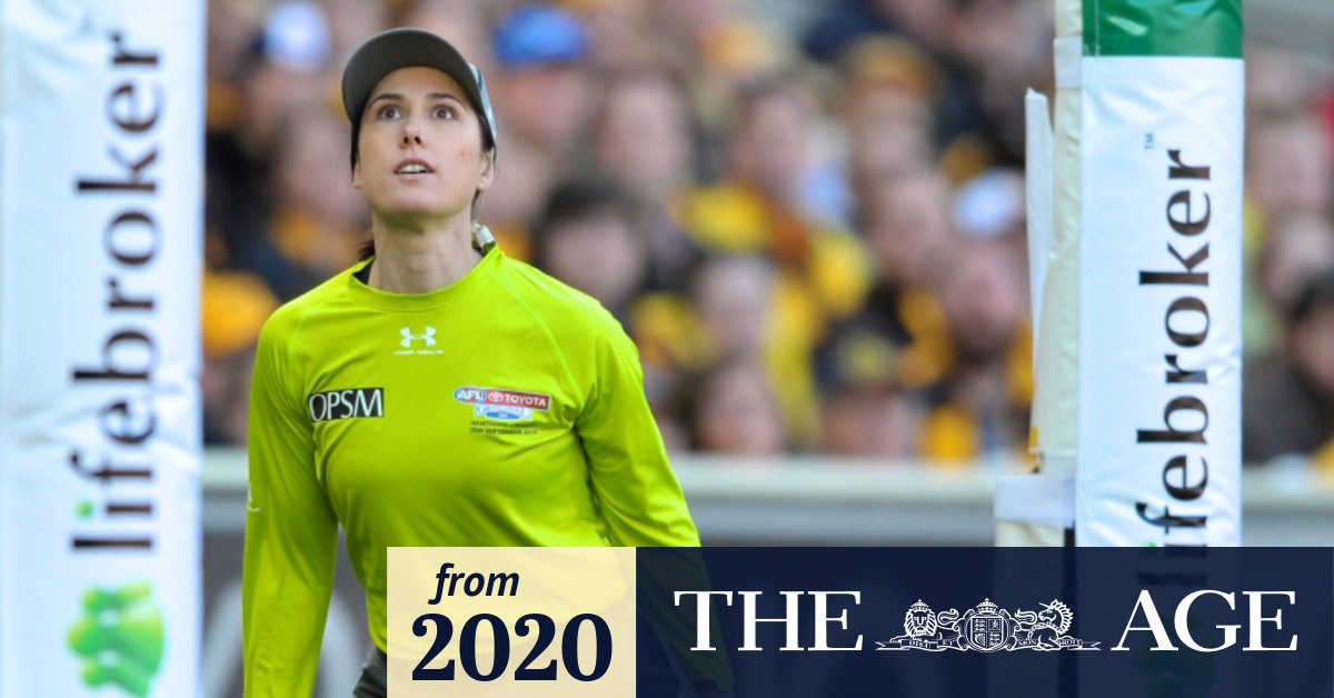 AFL goal umpires go back to the future